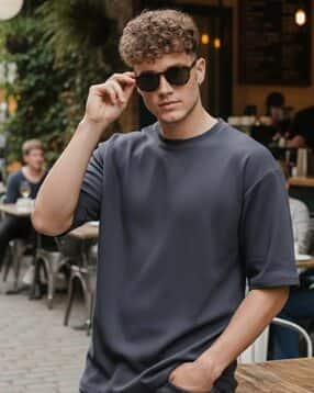buda jeans co Men Oversized Crew-Neck T-Shirt-picture-13
