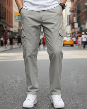 buda jeans co Men Relaxed Fit Mid-Rise Cargo Pants-picture-16