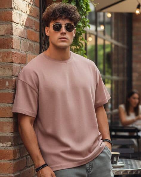 Buda Jeans Co Men Oversized Crew-Neck T-Shirt