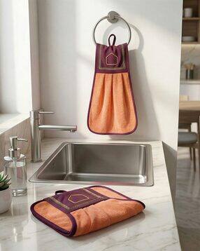 athom living Pack of 2 Wash Basin Kitchen Towel-picture-11