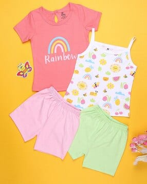 v-mart Pack of 2 Printed Cotton Coordinated Sets-picture-29
