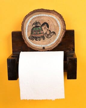 aakriti art creations Handcrafted Toilet Roll Holder-picture-42