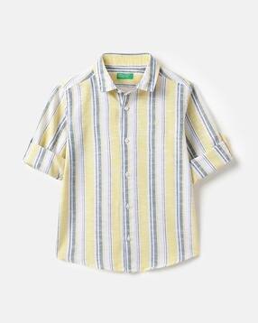 united colors of benetton Boys Striped Regular Fit Shirt-picture-22