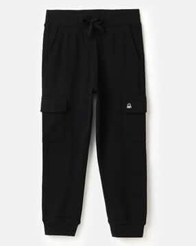 Boys Typographic Print Cargo Joggers-image-30