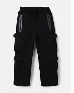 Boys Relaxed Fit Straight Cargo Track Pants-image-12