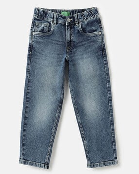 united colors of benetton Boys Lightly Washed Regular Fit Jeans-picture-30