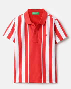 united colors of benetton Boys Striped Regular Fit Polo T-Shirt-picture-27