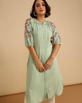 limeroad Women Embroidered Straight Kurta-picture-35