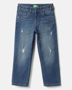 united colors of benetton Boys Lightly Washed Straight Jeans-picture-17