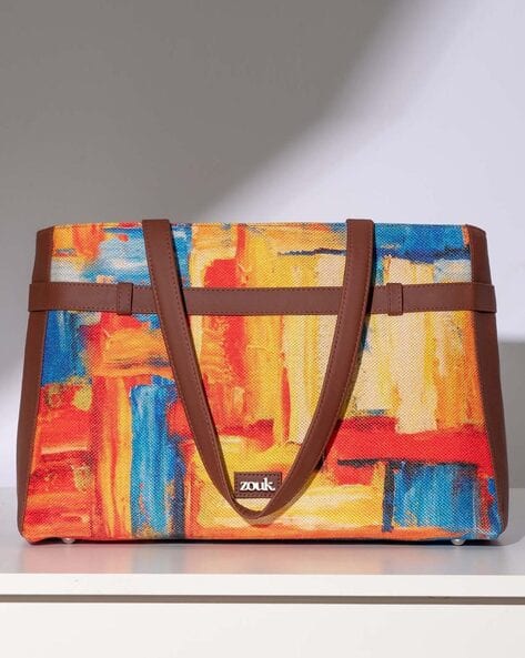 Zouk Women Statement Office Laptop Handbag