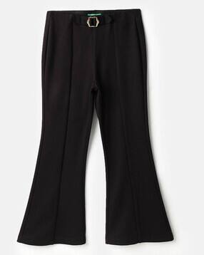 united colors of benetton Girls High-Rise Pleated Bootcut Leggings-picture-32