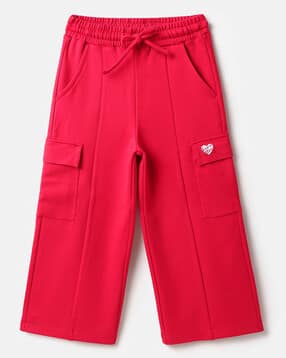 united colors of benetton Girls High-Rise Straight Cargo Track Pants-picture-15