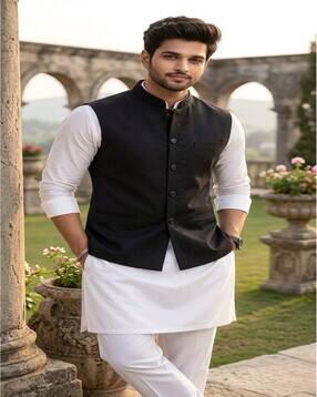 the classic togs Men Regular Fit Nehru Jacket-picture-13