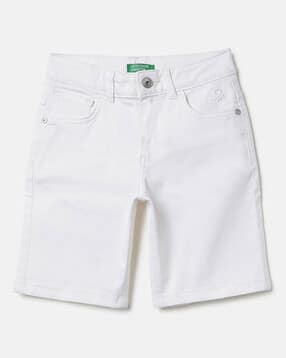 Boys Regular Fit Denim Shorts-image-5