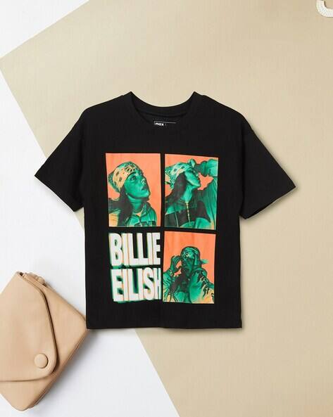 Buy MAX Girls Billie Eilish T-Shirt Online | Ajio.com