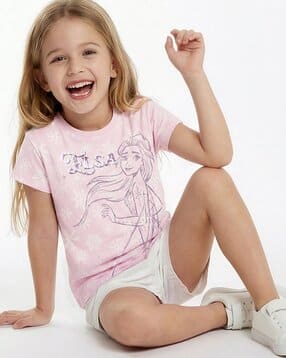 max Girls Elsa Sequins Regular Fit T-Shirt-picture-13