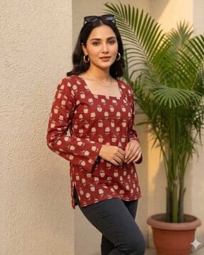 nyrika Women Floral Print A-Line Kurti-picture-23