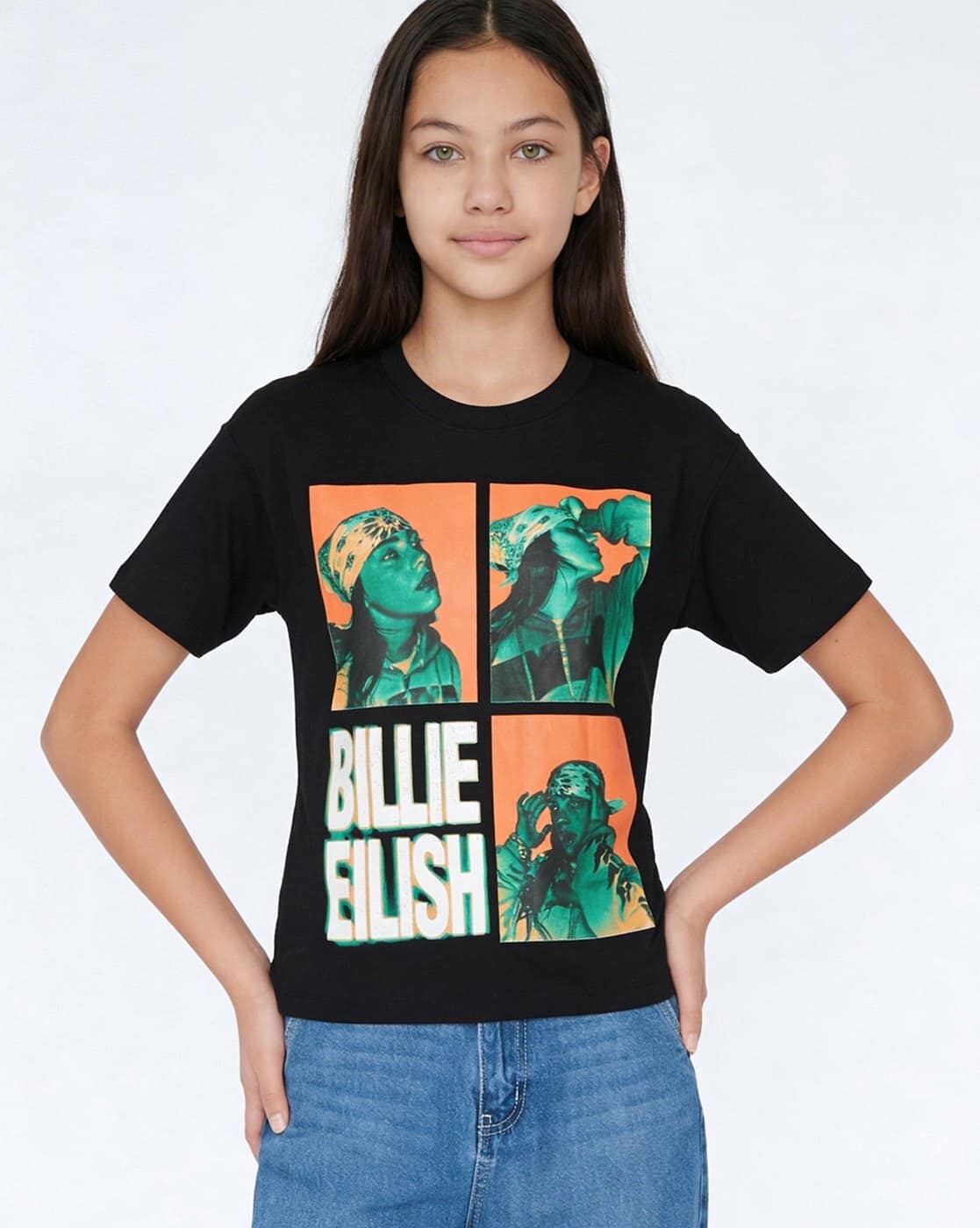 Buy MAX Girls Billie Eilish T-Shirt Online | Ajio.com