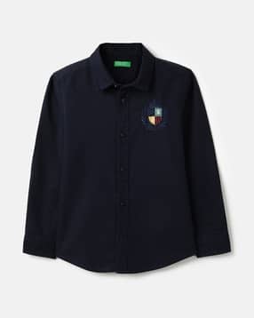 Boys Regular Fit Spread Collar Shirt-image-37