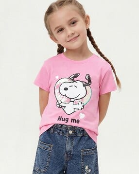 max Girls Snoopy Sequins T-Shirt-picture-32