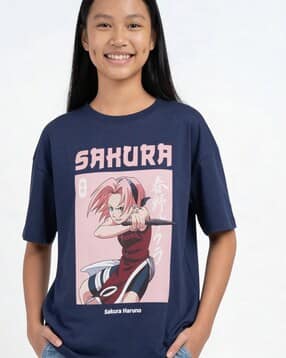 max Girls Sakura Print Oversized T-Shirt-picture-3