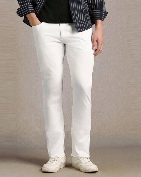LOUIS PHILIPPE Men Mid-Rise Slim Fit Jeans with Fixed Waist