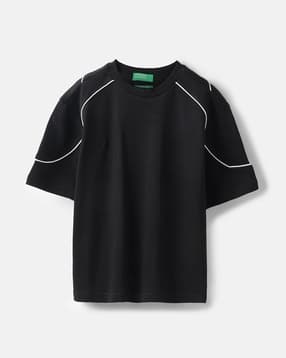united colors of benetton Boys Boxy Fit Round-Neck T-Shirt-picture-43
