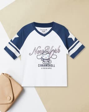 max Cinnamoroll Print Regular Fit Round-Neck T-Shirt-picture-4