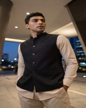 the classic togs Men Regular Fit Nehru Jacket-picture-10