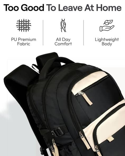 asos real leather backpack ASOS DESIGN faux leather backpack in black