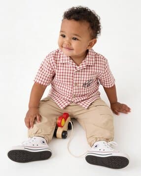 max Mickey Mouse Checked Regular Fit Shirt-picture-47