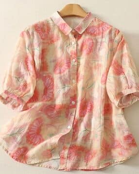 leia Women Floral Print Relaxed Fit Shirt-picture-35