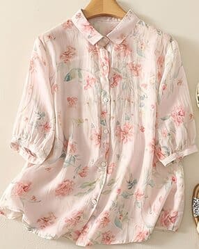 leia Women Floral Print Relaxed Fit Shirt-picture-37