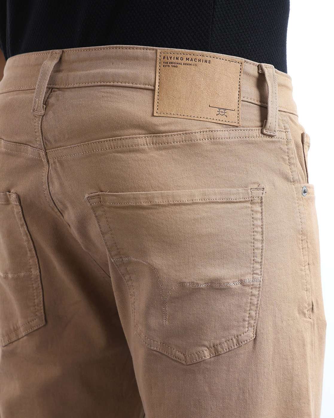 JEANS, BROWN, 30