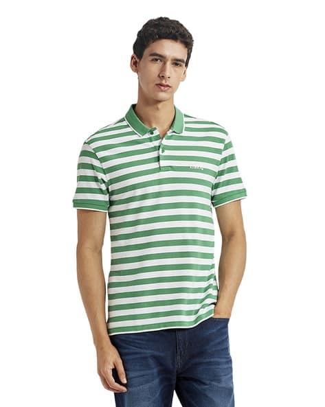 LEVI'S Men Striped Slim Fit Polo T-Shirt