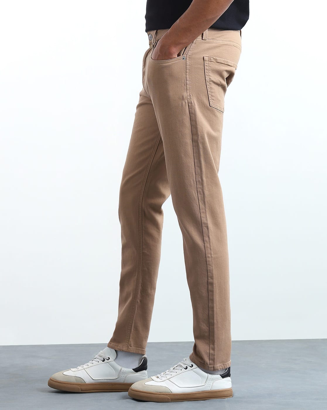 JEANS, BROWN, 30