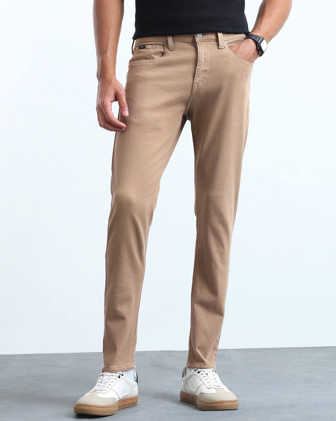 JEANS, BROWN, 30