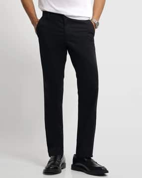 arrow sports Men Bronson Air Soft Slim Fit Flat-Front Trousers-picture-15