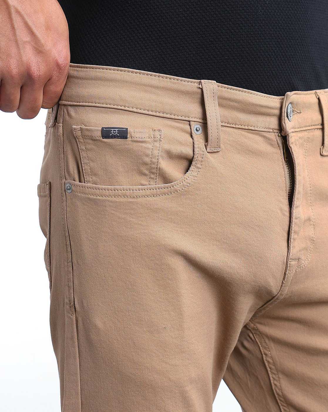 JEANS, BROWN, 30