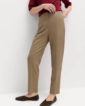 marks & spencer Women High-Rise Tapered Fit Trousers-picture-14