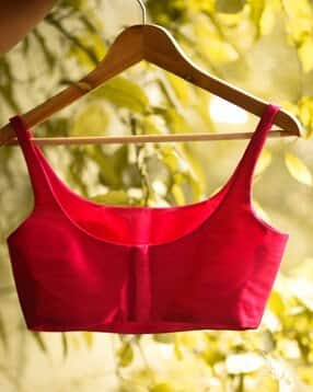 suta Women Round-Neck Back-Open Blouse-picture-14