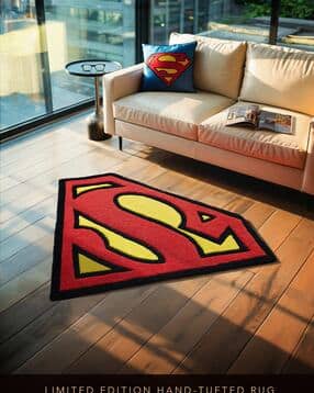 the souled store DC Comics™  - Superman Logo Printed Rectangular Rug-picture-51