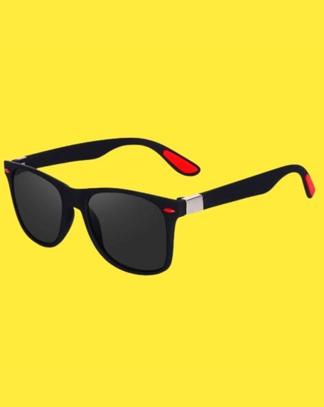 Spadeaces Men UV-Protected Full-Rim Wayfarers-REDTIP-BLK WAYFARAR-3