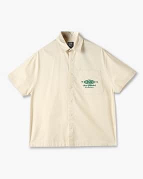 Boys Embroidered Boxy Fit Cotton Shirt-image-39