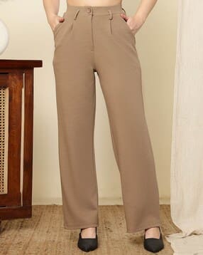 jakanary Women High-Rise Relaxed Fit Pants with Elasticated Waist-picture-10
