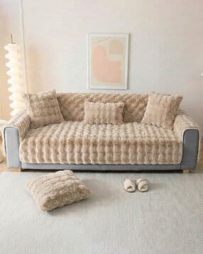  Faux Rabbit Fur Sofa Cover Mat -image-39