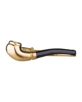 the tie hub Men Brass Smoking Pipe-Shaped Tie Pin-picture-50