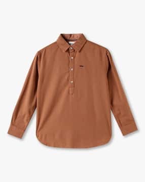 lee cooper Boys Regular Fit Popover Shirt-picture-13