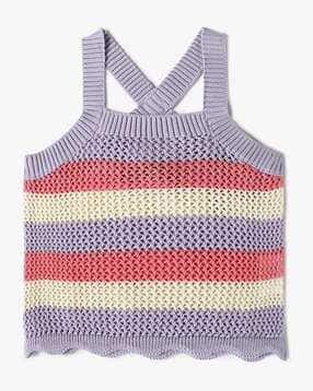 yousta Girls Striped Regular Fit Knitted Top-picture-17