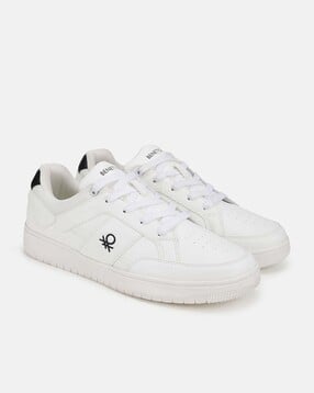 united colors of benetton Men Flat Lace Fastening Sneakers-picture-30